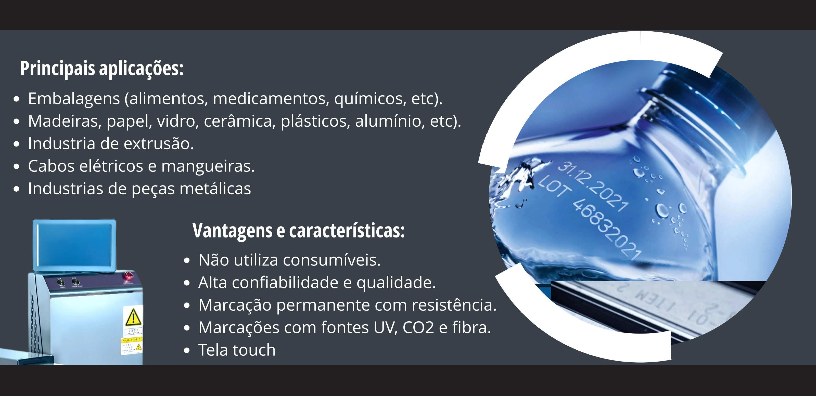 Página do catálogo Domínio Automação: Aplicações e vantagens